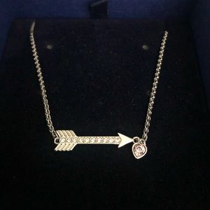 Swarovski Arrow and Heart Necklace